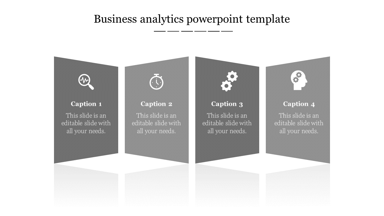Free - Innovative Business Analytics PowerPoint Template-4 Node